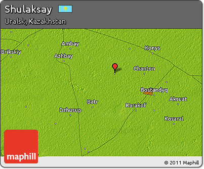 Physical 3D Map of Shulaksay