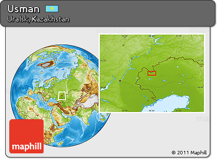 Physical Location Map of Usman