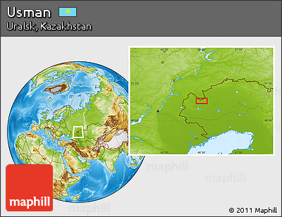 Physical Location Map of Usman