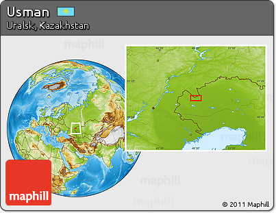 Physical Location Map of Usman