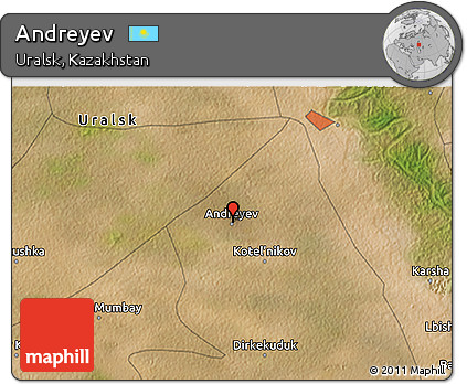 Satellite 3D Map of Andreyev