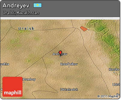 Satellite 3D Map of Andreyev