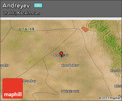 Satellite 3D Map of Andreyev