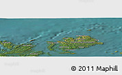 Satellite Panoramic Map of the area around 49° 43' 37" N, 54° 19' 30" W