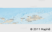 Shaded Relief Panoramic Map of the area around 49° 43' 37" N, 54° 19' 30" W