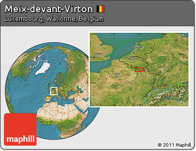 Satellite Location Map of Meix-devant-Virton