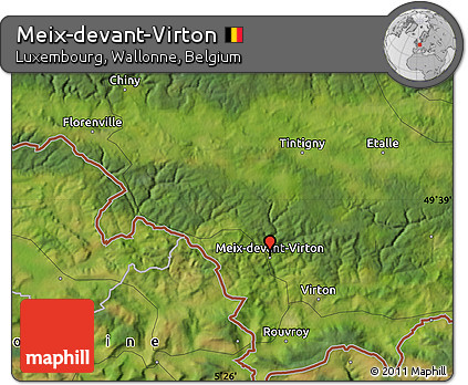Satellite Map of Meix-devant-Virton