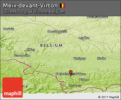 Physical Panoramic Map of Meix-devant-Virton
