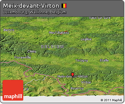 Satellite Panoramic Map of Meix-devant-Virton