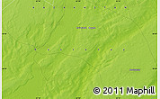 Physical Map of the area around 49° 43' 37" N, 62° 58' 30" E