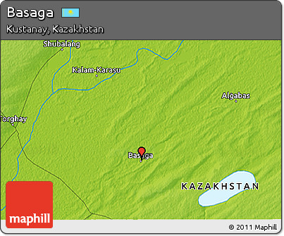 Physical 3D Map of Basaga