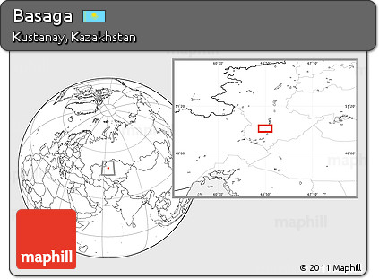 Blank Location Map of Basaga