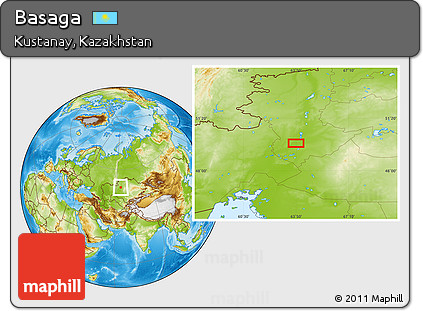 Physical Location Map of Basaga