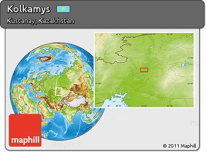 Physical Location Map of Kolkamys