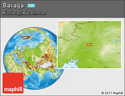 Physical Location Map of Basaga