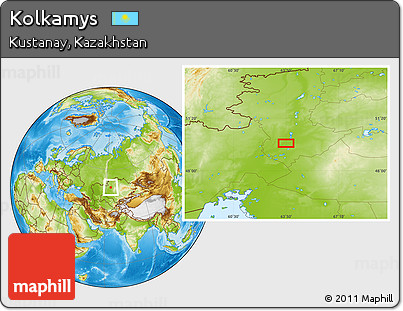 Physical Location Map of Kolkamys