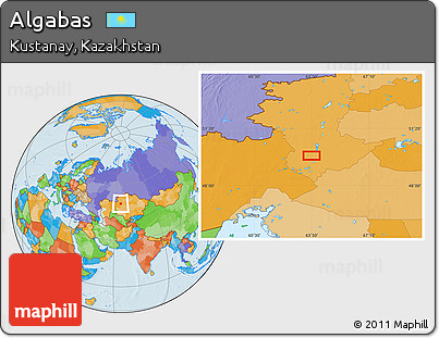 Political Location Map of Algabas