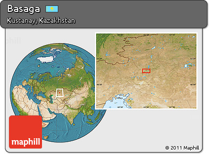Satellite Location Map of Basaga