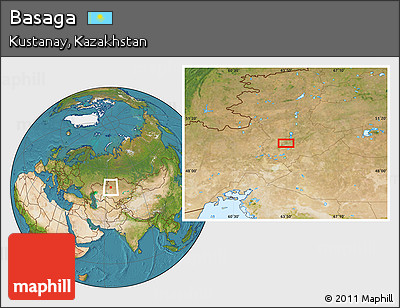 Satellite Location Map of Basaga