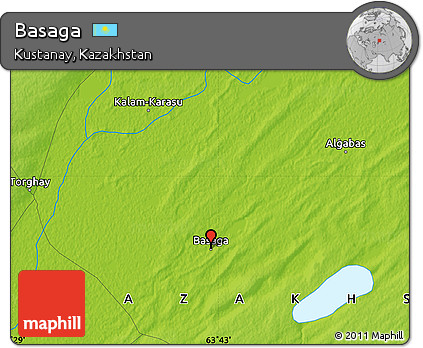 Physical Map of Basaga