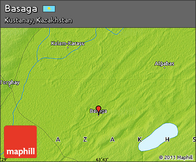 Physical Map of Basaga