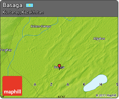Physical Map of Basaga