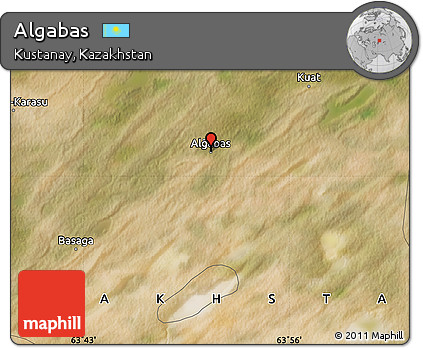 Satellite Map of Algabas