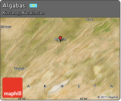 Satellite Map of Algabas