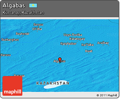 Political Panoramic Map of Algabas