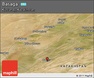 Satellite Panoramic Map of Basaga
