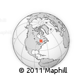 Outline Map of the Area around 49° 43' 37" N, 76° 25' 30" W, rectangular outline