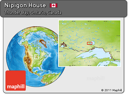 Physical Location Map of Nipigon House