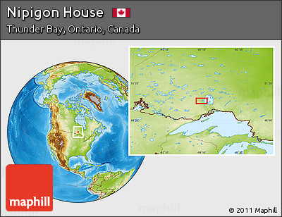 Physical Location Map of Nipigon House