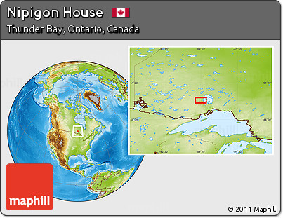 Physical Location Map of Nipigon House