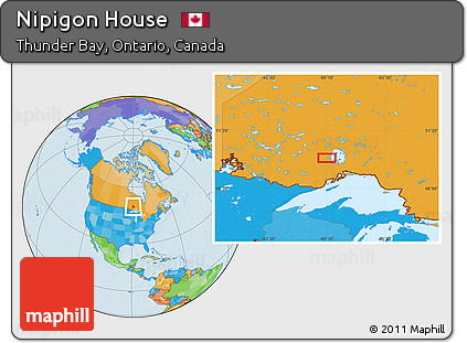 Political Location Map of Nipigon House
