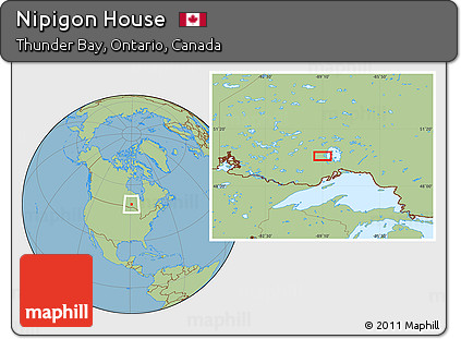 Savanna Style Location Map of Nipigon House