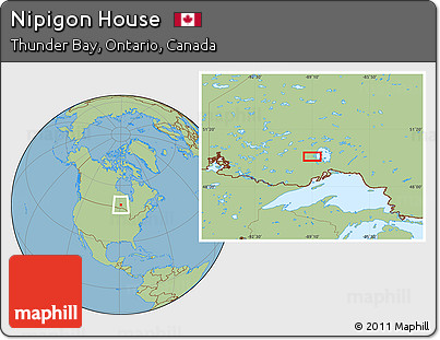 Savanna Style Location Map of Nipigon House