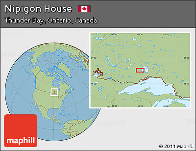 Savanna Style Location Map of Nipigon House