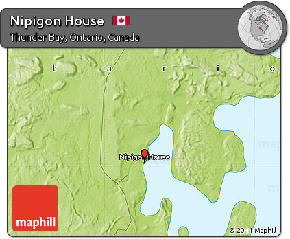Physical Map of Nipigon House
