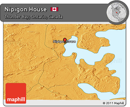 Political Panoramic Map of Nipigon House