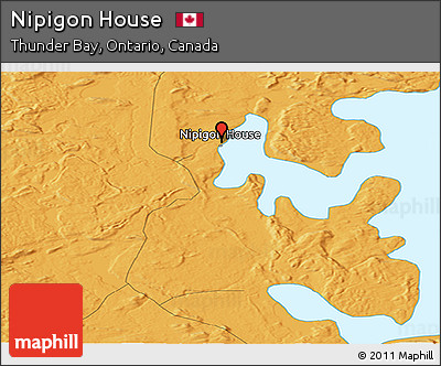 Political Panoramic Map of Nipigon House