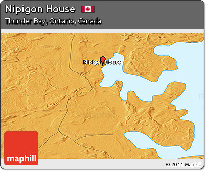 Political Panoramic Map of Nipigon House