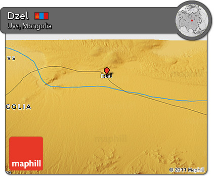Physical 3D Map of Dzel