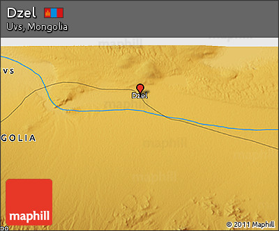 Physical 3D Map of Dzel
