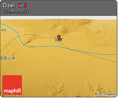 Physical 3D Map of Dzel