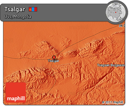 Political 3D Map of Tsalgar