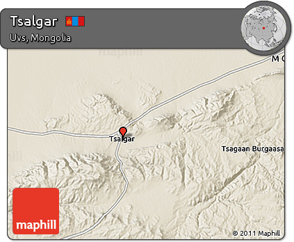 Shaded Relief 3D Map of Tsalgar