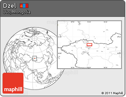Blank Location Map of Dzel