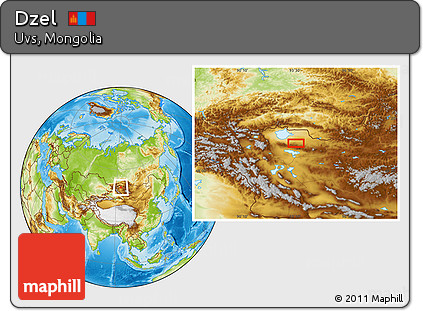 Physical Location Map of Dzel