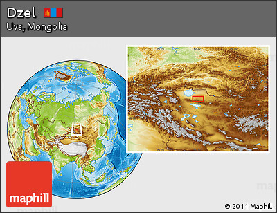 Physical Location Map of Dzel